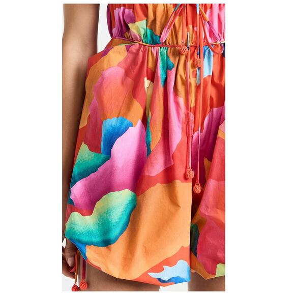 FARM Rio Ombre Chita Red Romper Size XS - Picture 5 of 15